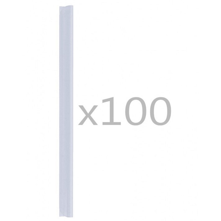 Pack x100 clips para malla de jardín transparente VidaXL
