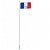 Bandera de Francia con mástil Vida XL