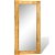 Espelho de parede com moldura de madeira 60x120 cm castanho claro Vida XL