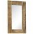 Specchio rettangolare di legno di mango marrone chiaro Vida XL