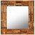 Espejo cuadrado de madera reciclada 60x60 cm marrón VidaXL