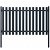 Panel de cerca y postes de 100 cm de acero con un acabado en color gris antracita VidaXL