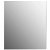 Espejo de pared rectangular de diseño minimalista en color plateado sin marco VidaXL