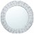 Espejo con marco artesanal de mimbre redondo blanco VidaXL