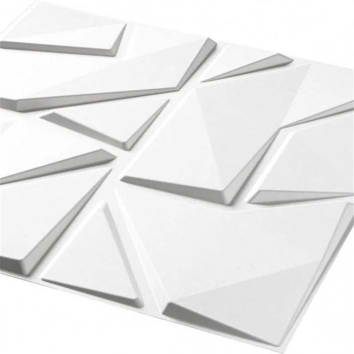 Set de paneles para paredes de interior con diseño 3D en color blanco crudo Liam WallArt