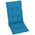 Conjunto de almofadas para cadeira de jardim 120x50x7 cm azul Vida XL