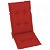 Set di cuscini per sedie da giardino 120x50x7 cm rosso Vida XL