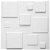 Set de paneles para paredes de interior con diseño decorativo en 3D de cuadrados WallArt
