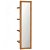Espejo rectangular de madera de teca con estantes 30x120 cm marrón VidaXL
