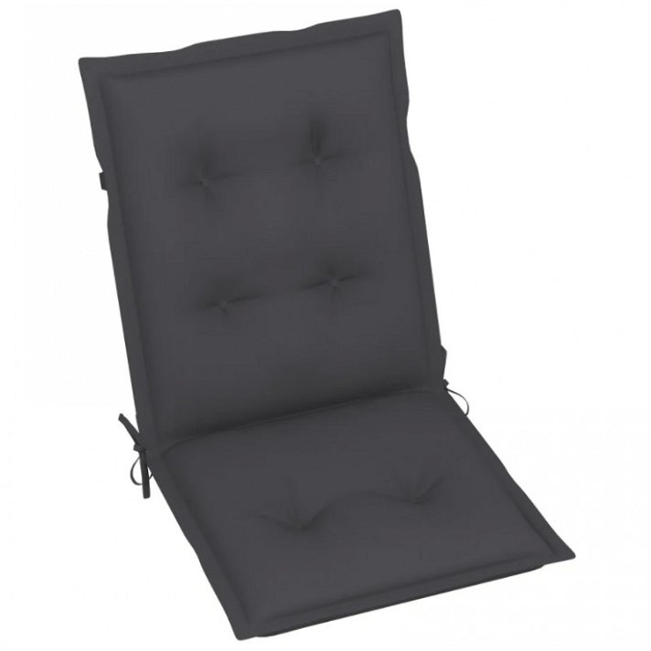 Set di cuscini per sedie da giardino 100x50x7 cm grigio antracite Vida XL