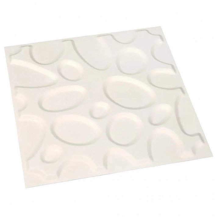 Set de paneles 3D para paredes y techos con patrón de burbuja en color blanco Vida XL