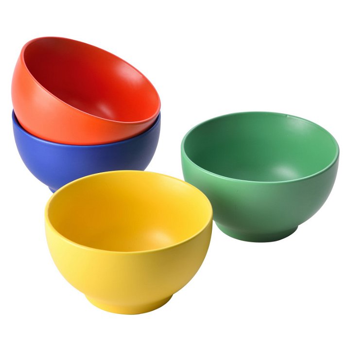 Pack de Bowls de loza coloridos Benetton Diempi