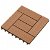 Ensemble de dalles carrées de 30 cm pour sols extérieurs en WPC et finition marron Vida XL