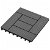 Ensemble de dalles carrées de 30 cm pour sols extérieurs en WPC et finition grise Vida XL