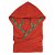 Albornoz Talla L/XL con capucha algodón rojo Diempi