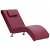 Chaise longue con cuscino fabbricato in legno e tappezzeria in pelle sintetica color rosso vino Vida XL