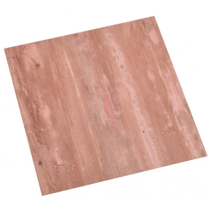 Ensemble de dalles autoadhésives en PVC de grande qualité pour sols de couleur rouge VidaXL