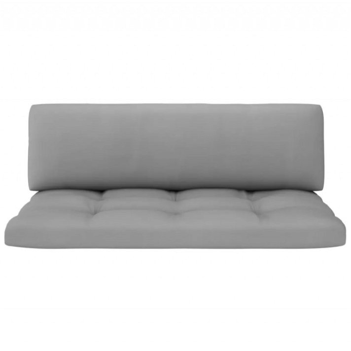 Cojines para sofá de palets gris 2 piezas 110 cm Vida XL