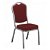 Conjunto de cadeiras de interior de 44 cm de alumínio com acabamento de cor prateado e bordeaux Amadeus Garbar