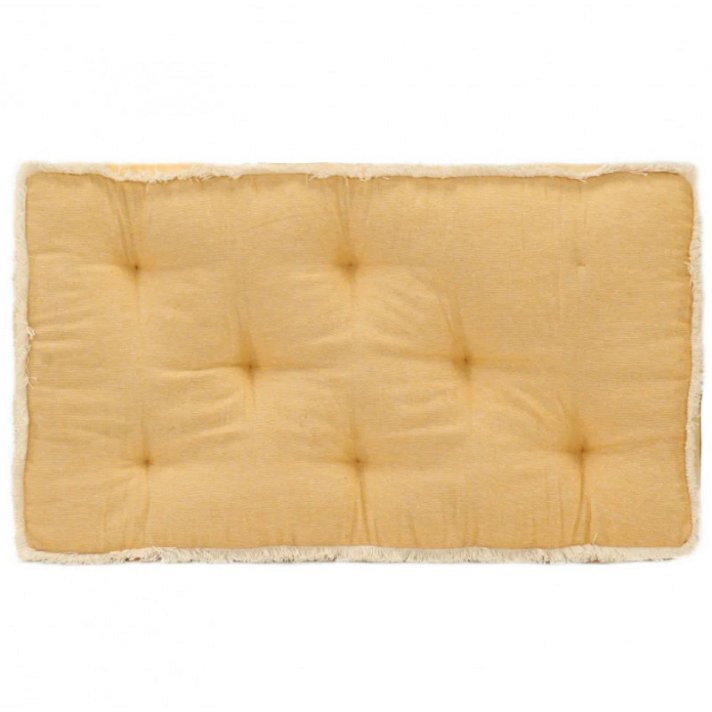Cojín para sofá de palets amarillo 73x40x7 cm Vida XL