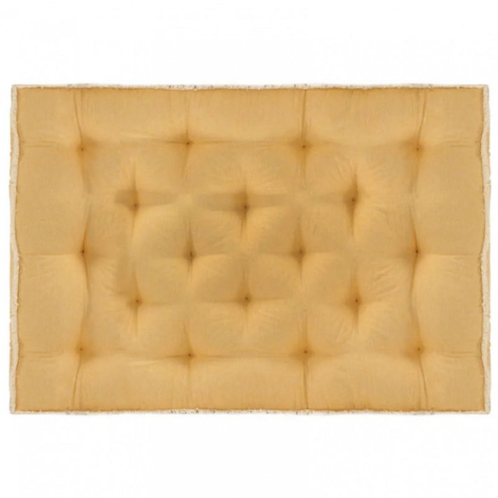Cojín para sofá de palets amarillo 120x80x10 cm Vida XL