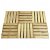 Pack de dalles carrées de terrasse de 50 cm fabriqué en bois vert Vida XL