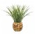 Vaso trançado decorativo com folhas de jacinto plástico 485 mm Atmosphera Diempi