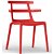 Set di sedie impilabili fabbricate in polipropilene con finitura colore rosso Tokyo Resol