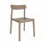 Conjunto de cadeiras empilháveis de polipropileno com acabamento cor de areia Elba Garbar