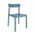Conjunto de cadeiras de 50 cm de polipropileno com acabamento de cor azul rétro Elba Garbar