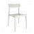 Lot de chaises de 50 cm en polypropylène avec finition de couleur blanche Elba Garbar