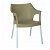 Set di sedie con braccioli da 60 cm in polipropilene con finitura color sabbia Pole Garbar
