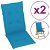 Conjunto de almofadas para cadeiras de jardim 120 cm Azul-claro Vida XL