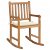 Cadeira de baloiço fabricado em madeira de teca com almofada com acabamento de cor creme VidaXL