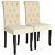 Set di sedie stile romantico senza braccioli crema Vida XL