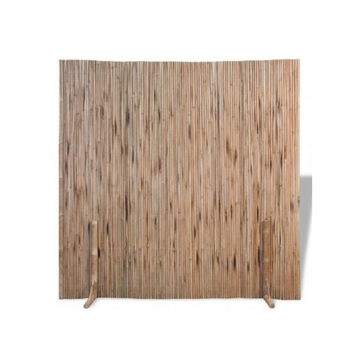 Valla de exterior de 180 cm de madera de bambú con un acabado en color marrón VidaXL