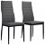 Set di sedie stile contemporaneo di tessuto grigio chiaro Vida XL