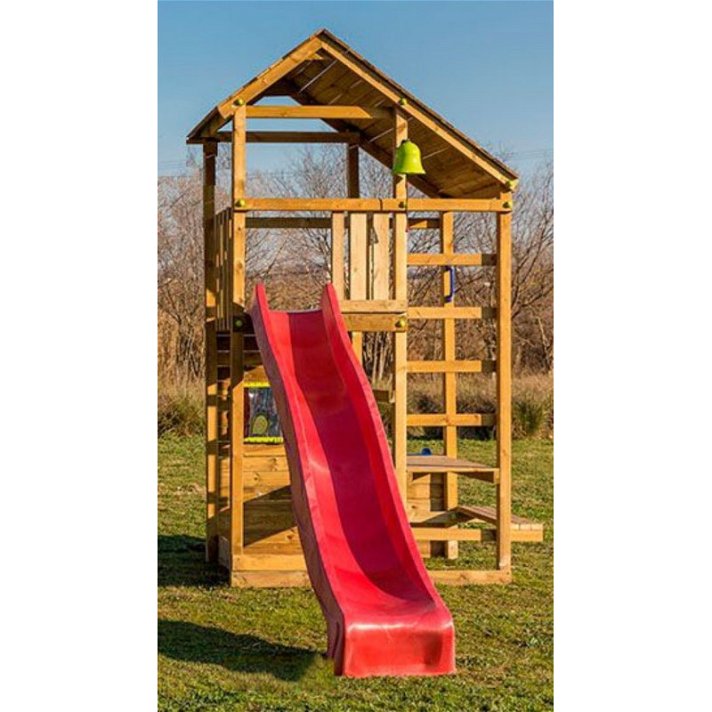 Parque infantil con estructura de madera Teide XL Masgames