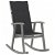 Cadeira de baloiço cinzenta de acácia com almofada cor cinzenta antracite Vida XL