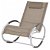 Cadeira de baloiço de alumínio e textilene cor cinzento topo Vida XL