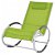 Cadeira de baloiço de alumínio e textilene cor verde Vida XL