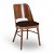 Conjunto de cadeiras de 45 cm de madeira estofadas em tecido com um acabamento de cor nogueira Aneto Garbar