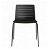 Lot de 4 chaises fabriquées en acier et polypropylène avec finition de couleur noire Skin Resol