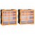 Set di organizer multicassetti arancione e nero Vida XL
