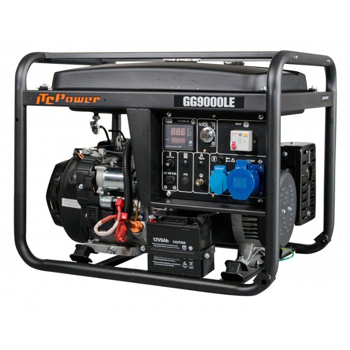 Generador eléctrico profesional a gasolina con AVR potencia 6600W GG9000LE ITC Power