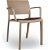 Set di 4 sedie con braccioli realizzate in polipropilene e tappezzeria a scelta New Fiona Resol