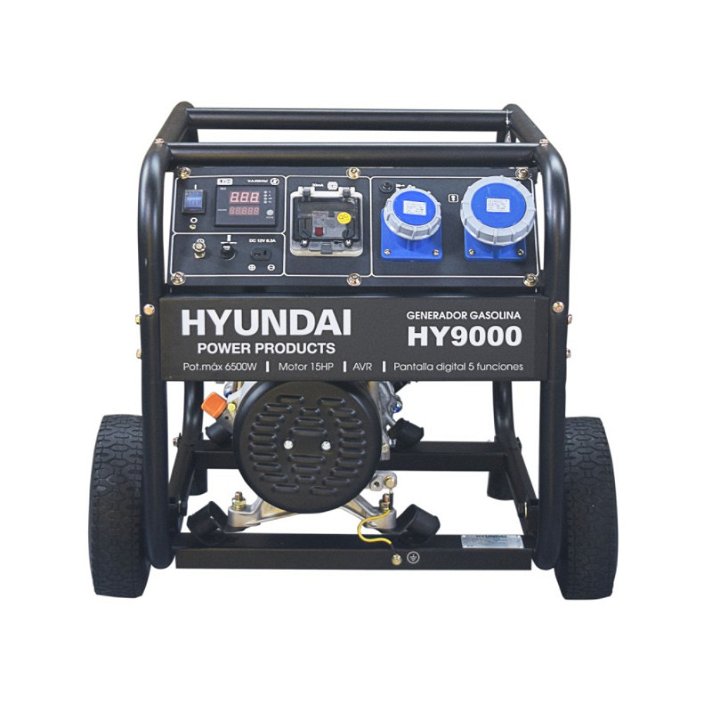 Generador eléctrico a gasolina monofásico de bajo nivel de ruido 6,5 kW Standard Hyundai