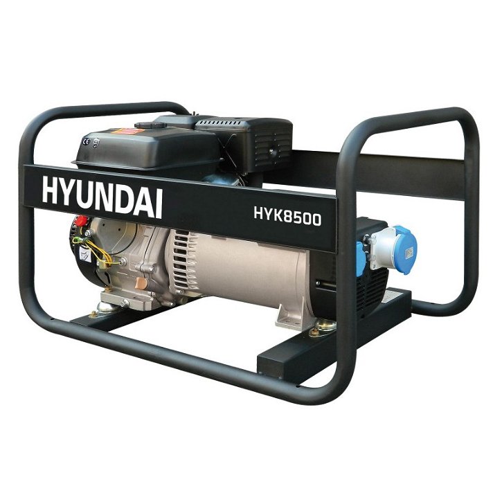 Gerador elétrico a gasolina 6,5 kW Rental Hyundai