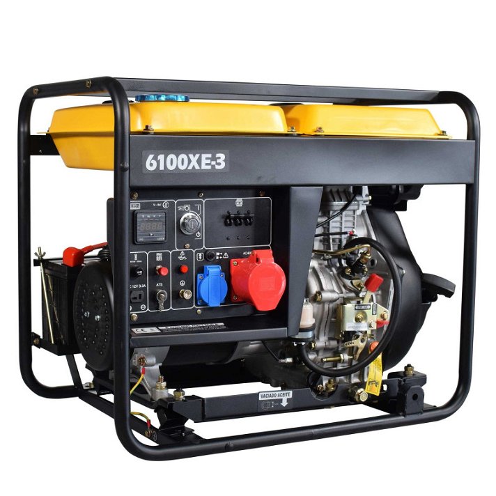 Generador diesel trifásico abierto con motor de 4 tiempos y AVR NT6100XE-3 ITC Power