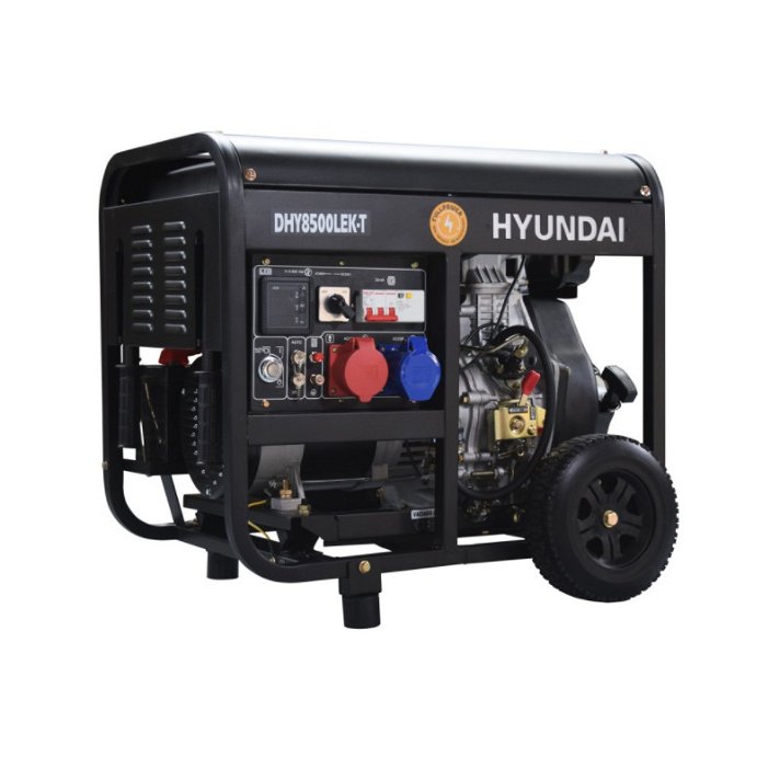 Generador trifásico Diésel 6000V apto para industriales y profesionales Pro Hyundai
